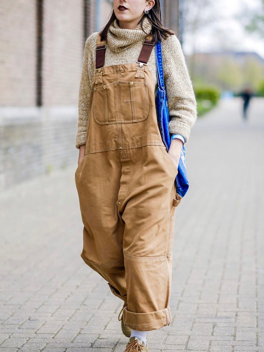 Iris | Damen verstellbare Baumwoll-Latzhose, funktionale Arbeits-Latzhose | Nomadnts | Nomadnts