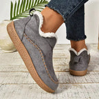 Iris | Damen orthopädische Stiefeletten, wasserdichte Leder-Stiefeletten | Nomadnts | Grey