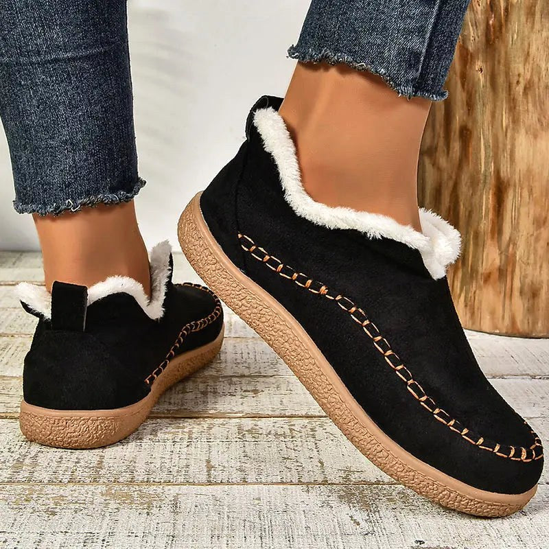 Iris | Damen orthopädische Stiefeletten, wasserdichte Leder-Stiefeletten | Nomadnts | Black