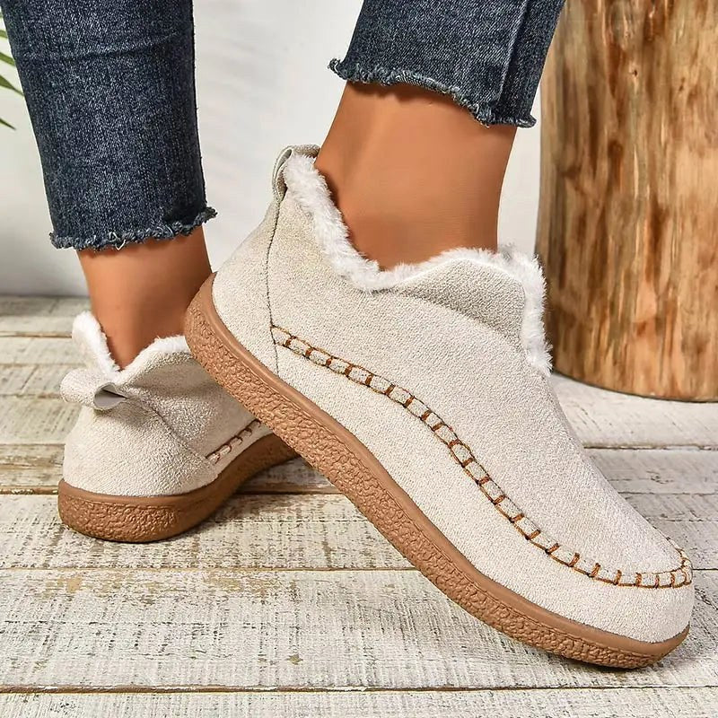 Iris | Damen orthopädische Stiefeletten, wasserdichte Leder-Stiefeletten | Nomadnts | Beige