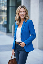 Isaline | Damen tailliert geschnittener Blazer, schmal geschnittener Anzug mit Reverskragen | Nomadnts | Nomadnts