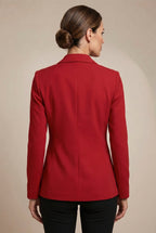Isaline | Damen tailliert geschnittener Blazer, schmal geschnittener Anzug mit Reverskragen | Nomadnts | Nomadnts