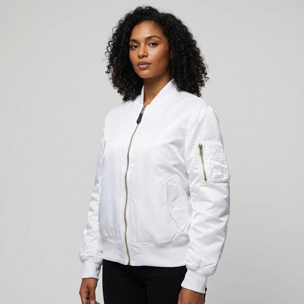 Isla | Damen Utility-Bomberjacke mit Satin-Finish, Herbstjacke | Nomadnts | Nomadnts
