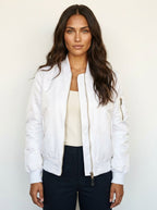 Isla | Damen Utility-Bomberjacke mit Satin-Finish, Herbstjacke | Nomadnts | Nomadnts
