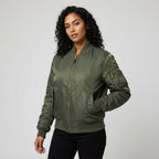 Isla | Damen Utility-Bomberjacke mit Satin-Finish, Herbstjacke | Nomadnts | Nomadnts