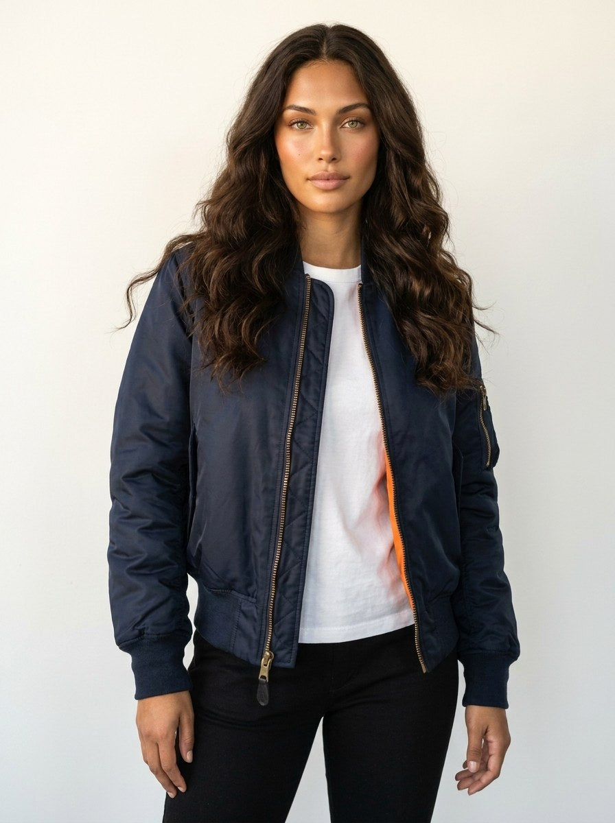 Isla | Damen Utility-Bomberjacke mit Satin-Finish, Herbstjacke | Nomadnts | Nomadnts