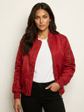 Isla | Damen Utility-Bomberjacke mit Satin-Finish, Herbstjacke | Nomadnts | Schwarz