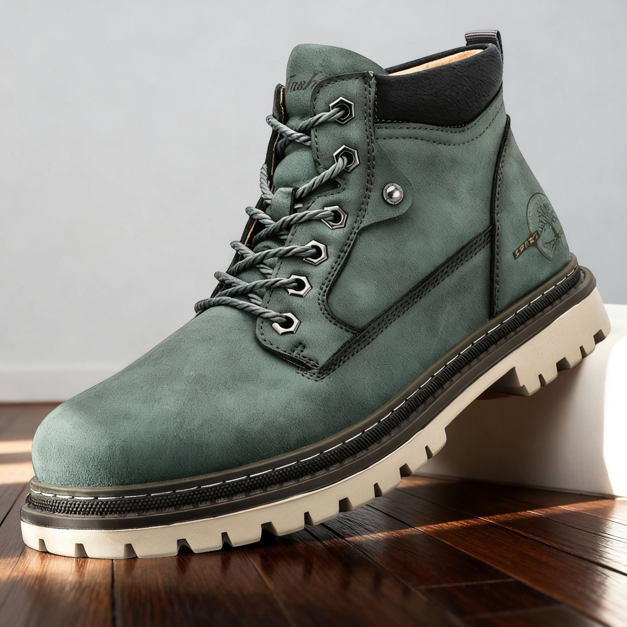 Jack | Herren Leder-Arbeitsstiefel, rutschfeste Schnürstiefel | Nomadnts | Black