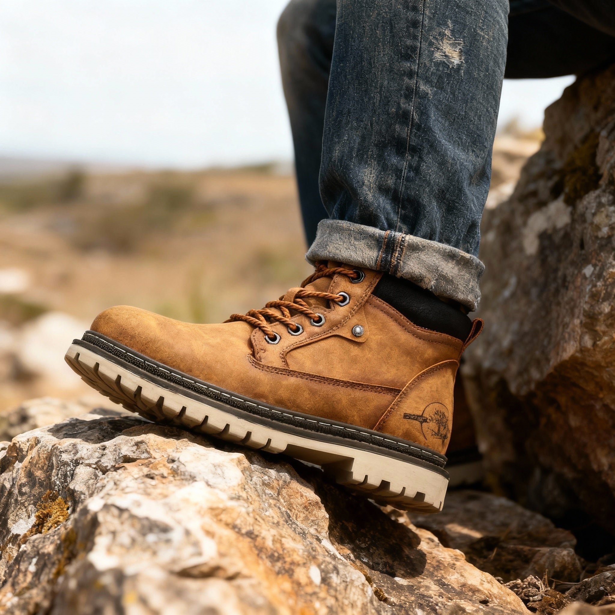 Jack | Herren Leder-Arbeitsstiefel, rutschfeste Schnürstiefel | Nomadnts | Nomadnts