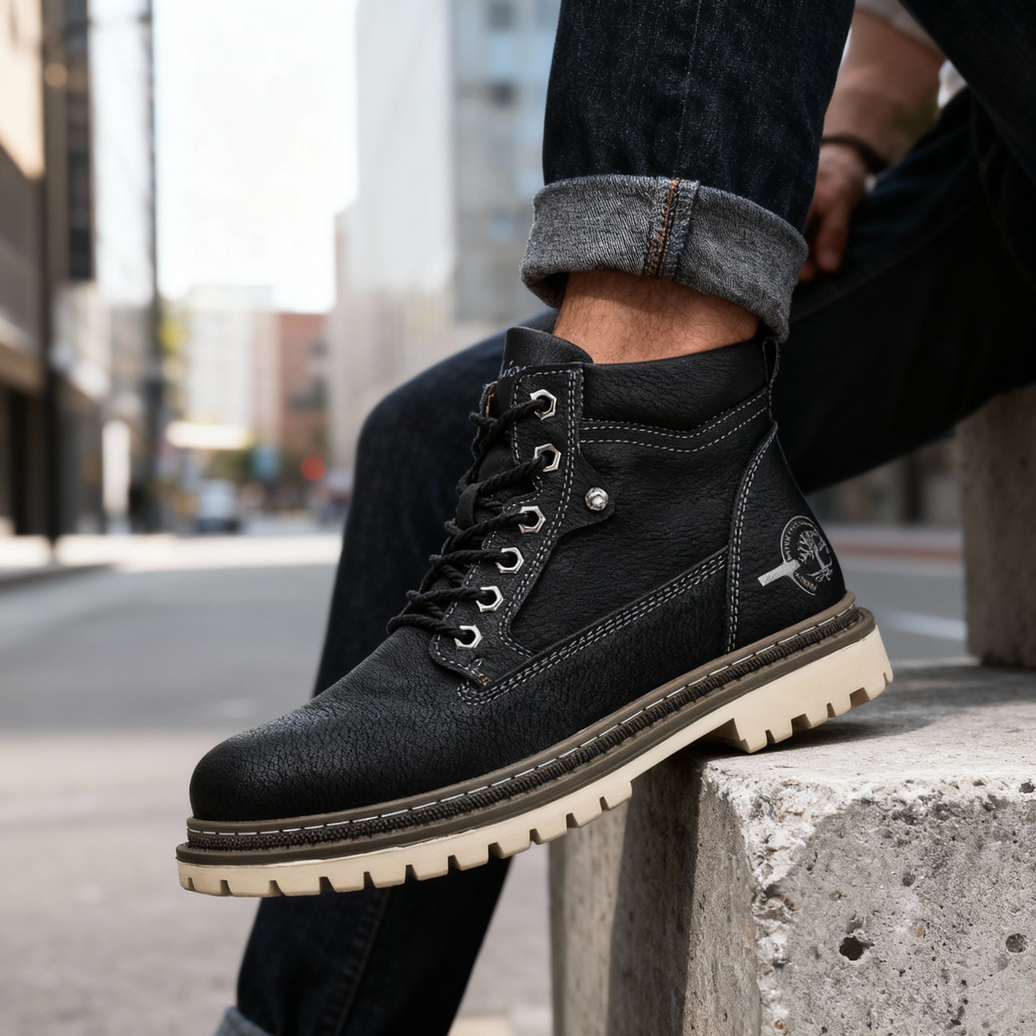 Jack | Herren Leder-Arbeitsstiefel, rutschfeste Schnürstiefel | Nomadnts | Nomadnts