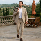 Jakub | Herren Slim-Fit Leinenanzug zweiteilig, eleganter Anzug | Nomad NTS