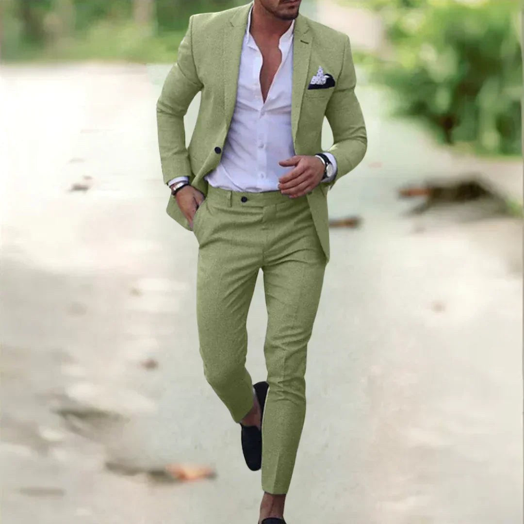 Jakub | Herren Slim-Fit Leinenanzug zweiteilig, eleganter Anzug | Nomad NTS