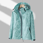 Janet | Damen leichte wasserdichte Jacke mit Kapuze, praktische Outdoor-Jacke | Nomadnts | Green