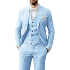 Johannes | Herren Anzug Dreiteiler Royalblau, Hochzeitsanzug | Nomad NTS | Hellblau