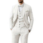 Johannes | Herren Anzug Dreiteiler Royalblau, Hochzeitsanzug | Nomad NTS | Weiß
