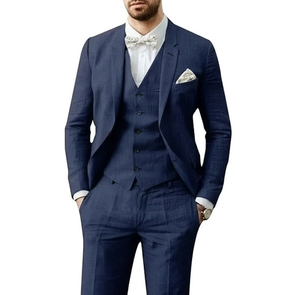 Johannes | Herren Anzug Dreiteiler Royalblau, Hochzeitsanzug | Nomad NTS | Marineblau