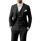 Johannes | Herren Anzug Dreiteiler Royalblau, Hochzeitsanzug | Nomad NTS | Schwarz