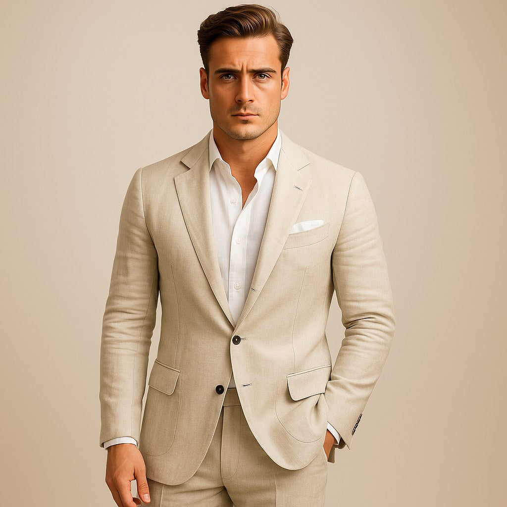 Joseph | Herren leichter Blazer, Smart-Casual-Jacke | Nomadnts | Beige