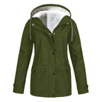 Judith | Damen winddichte Regenjacke mit Kapuze, leichter Herbstmantel | Nomadnts | Sky Blue
