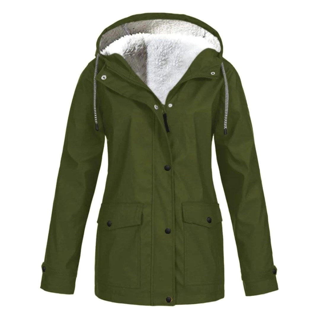 Judith | Damen winddichte Regenjacke mit Kapuze, leichter Herbstmantel | Nomadnts | Sky Blue