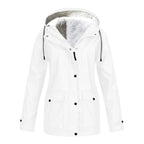Judith | Damen winddichte Regenjacke mit Kapuze, leichter Herbstmantel | Nomadnts | Dark Blue