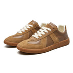 Julian | Herren Schnürschuhe mit rutschfestem Profil, Klassische Lace-Up Sneaker | Nomad NTS | Braun