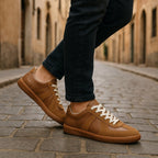 Julian | Herren Schnürschuhe mit rutschfestem Profil, Klassische Lace-Up Sneaker | Nomad NTS | Weiß