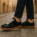 Julian | Herren Schnürschuhe mit rutschfestem Profil, Klassische Lace-Up Sneaker | Nomad NTS | Grau