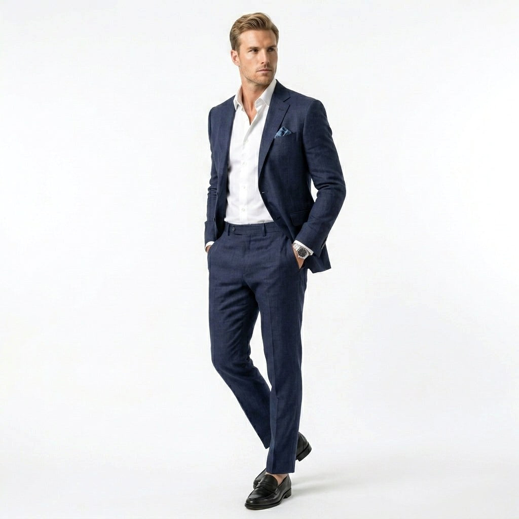 Kamil | Herrengarnatur Slim Fit zweiteilig, Hochzeits- und Businessanzug | Nomad NTS