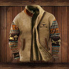 Klaus | Herren Merino-Fleecejacke, Outdoor Funktionsjacke | Nomad NTS | Braun 2