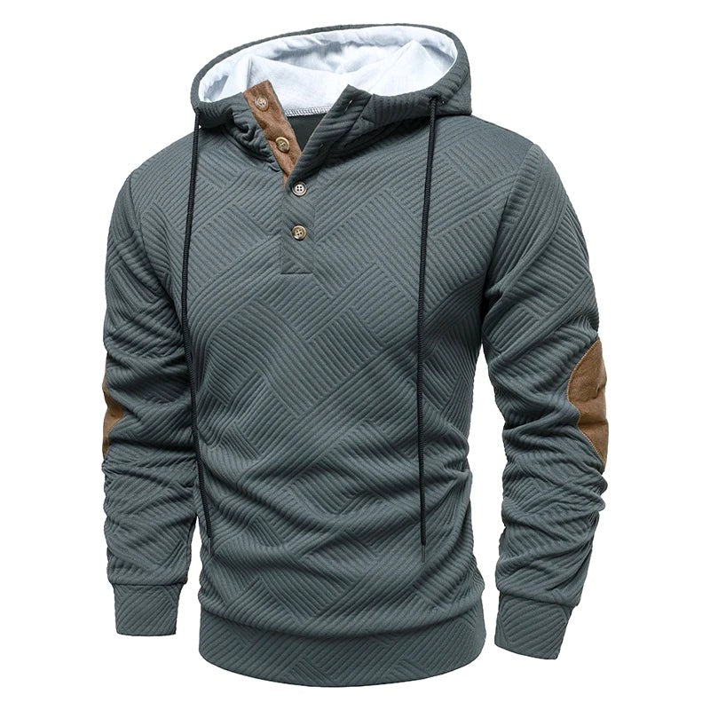 Konrad | Herrenpullover mit strukturierter Webtextur, eleganter Pullover für Herren | Nomad NTS | Grijs