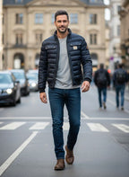Konrad | Herrensteppjacke mit urbaner Eleganz, leichte Herrenjacke für Herbst | Nomad NTS