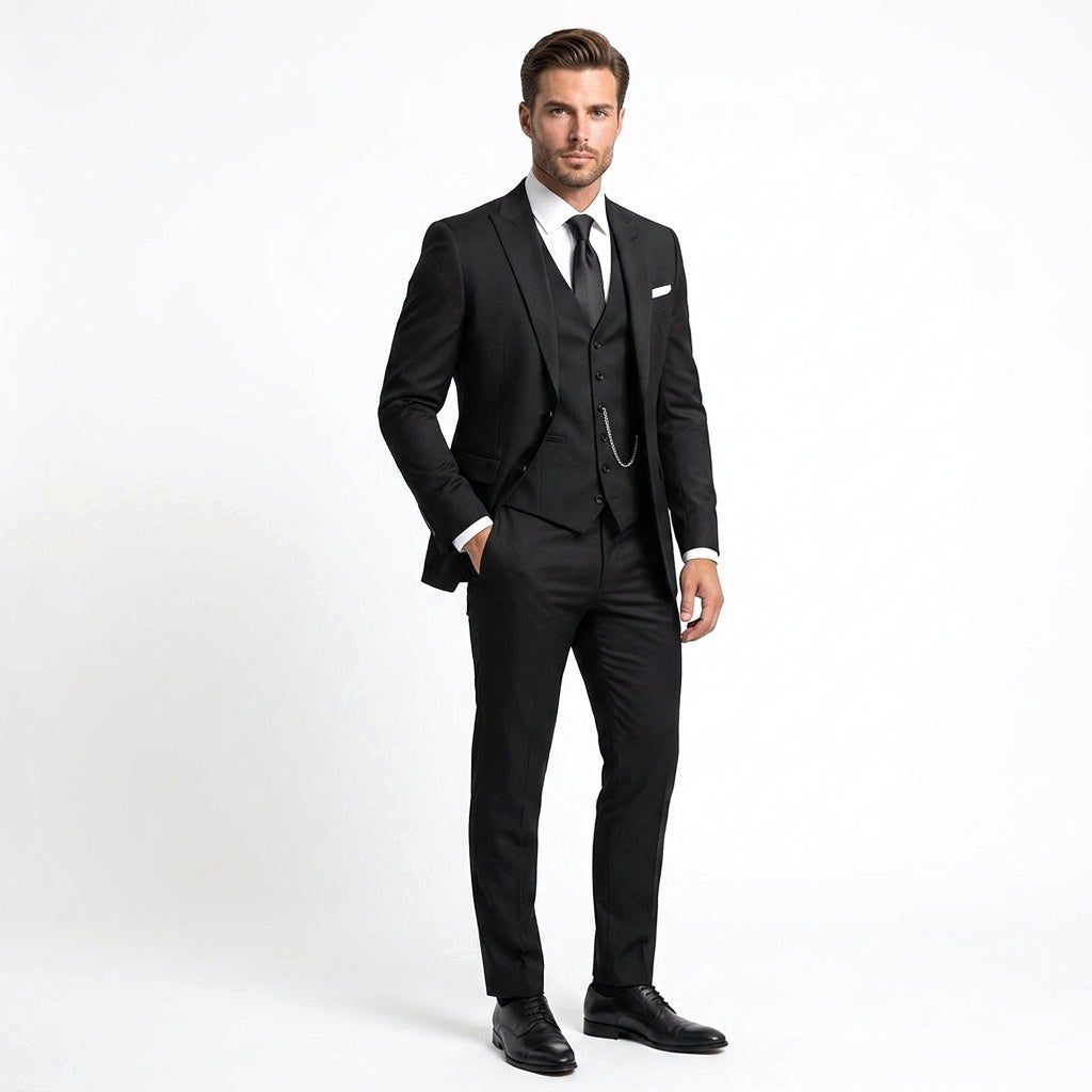 Krzysztof | Herrenhose Slim-Fit Dreiteiler-Anzug, eleganter Business-Anzug | Nomad NTS