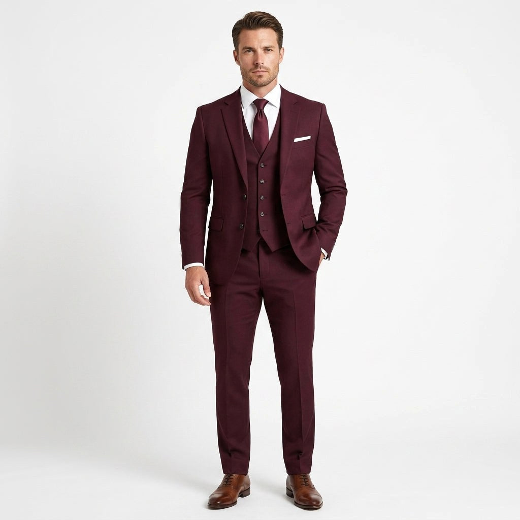 Krzysztof | Herrenhose Slim-Fit Dreiteiler-Anzug, eleganter Business-Anzug | Nomad NTS