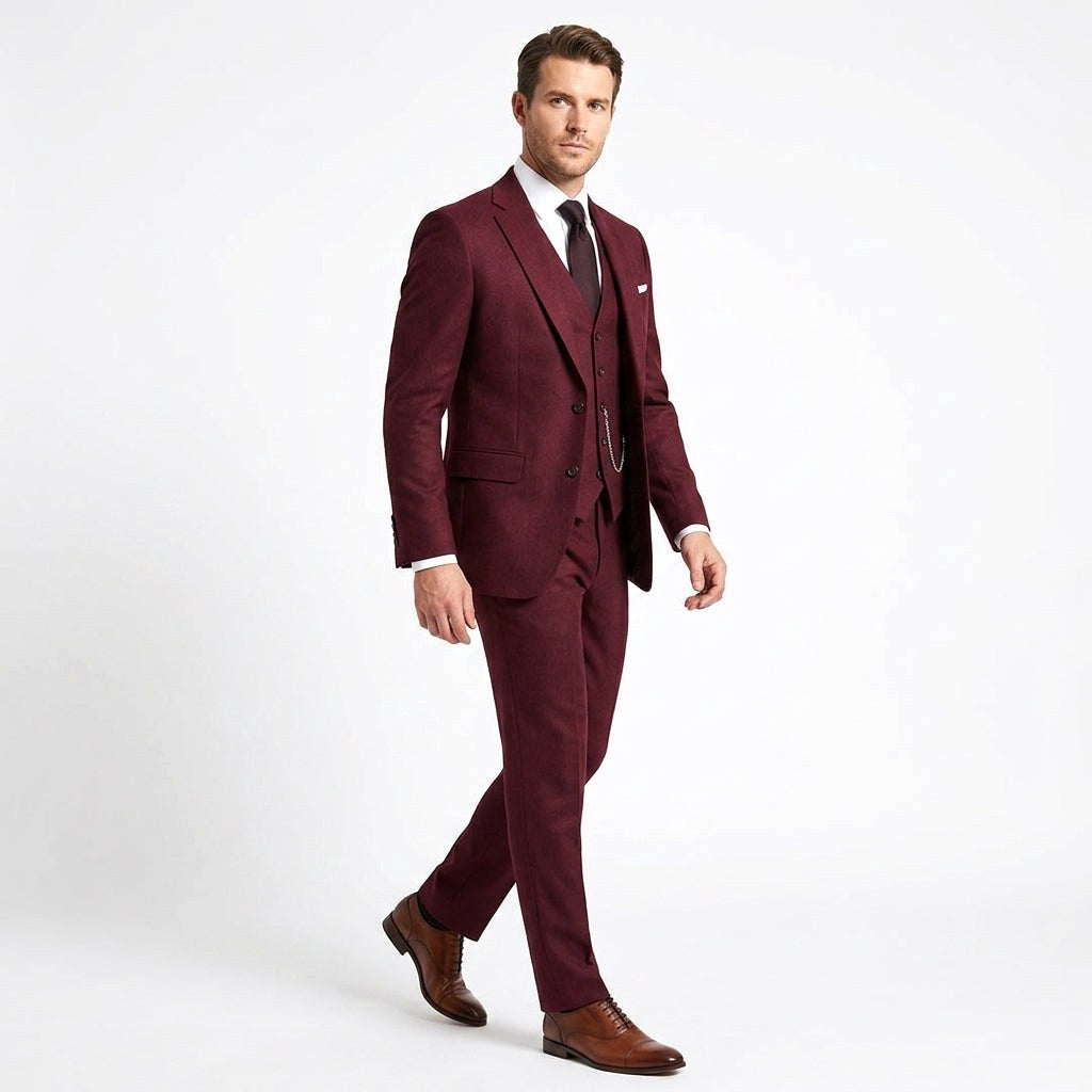 Krzysztof | Herrenhose Slim-Fit Dreiteiler-Anzug, eleganter Business-Anzug | Nomad NTS