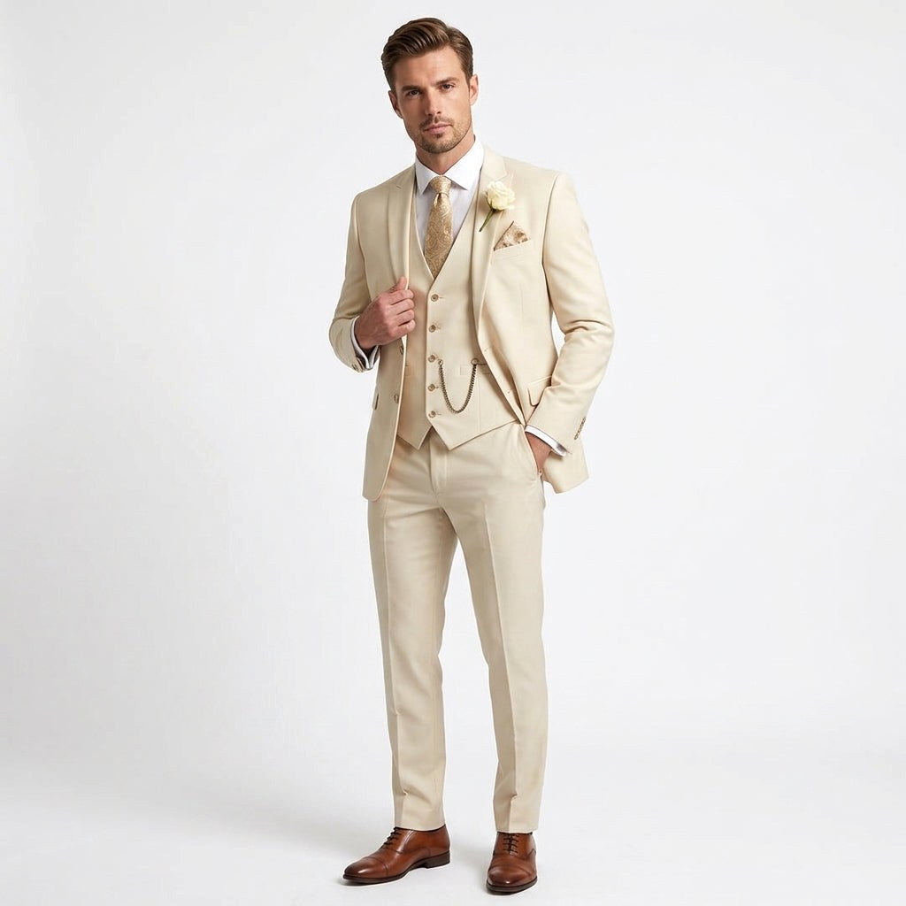 Krzysztof | Herrenhose Slim-Fit Dreiteiler-Anzug, eleganter Business-Anzug | Nomad NTS