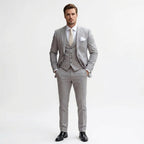Krzysztof | Herrenhose Slim-Fit Dreiteiler-Anzug, eleganter Business-Anzug | Nomad NTS