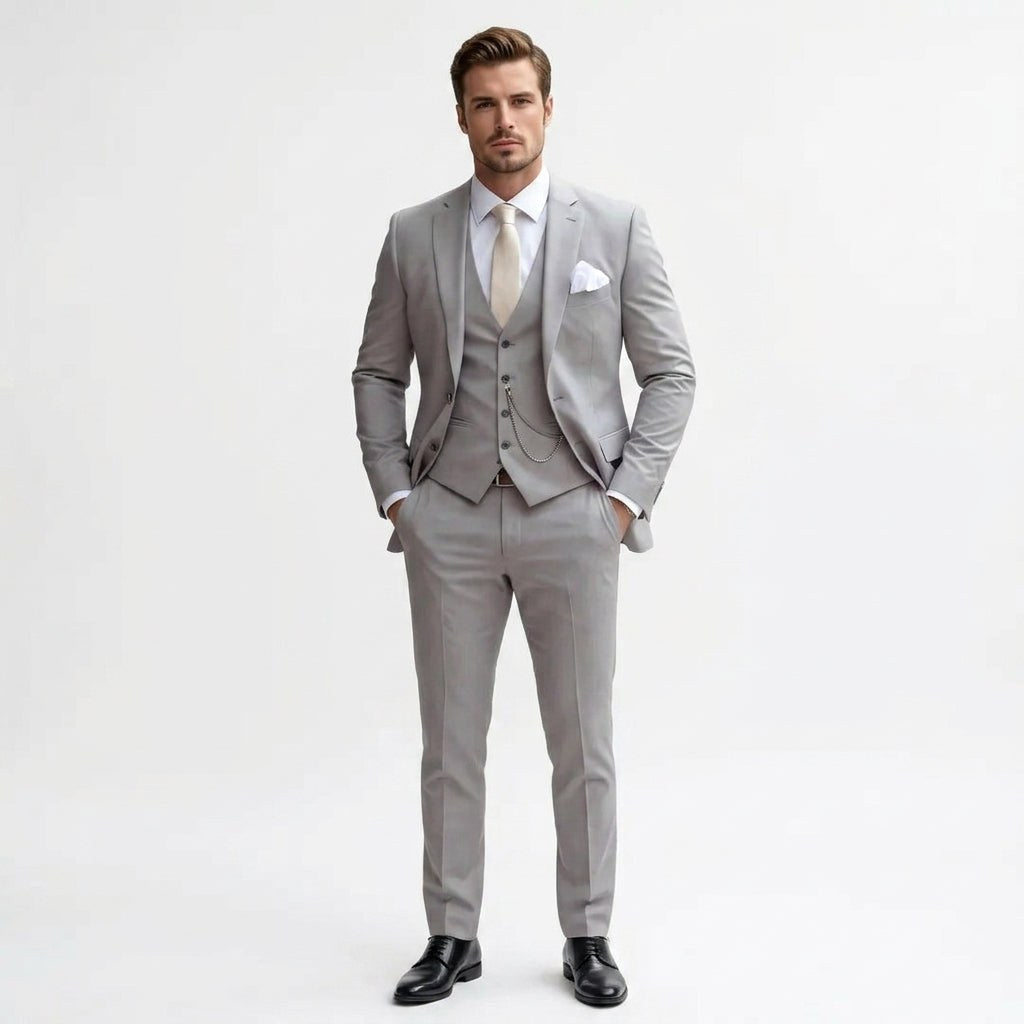 Krzysztof | Herrenhose Slim-Fit Dreiteiler-Anzug, eleganter Business-Anzug | Nomad NTS