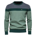 Lars | Herren Pullover mit klassischem Schnitt, Softer Baumwoll-Pullover | Nomad NTS | Groen