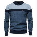 Lars | Herren Pullover mit klassischem Schnitt, Softer Baumwoll-Pullover | Nomad NTS | Blauw
