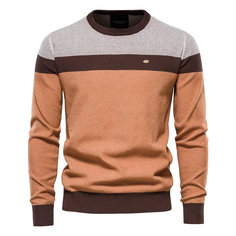 Lars | Herren Pullover mit klassischem Schnitt, Softer Baumwoll-Pullover | Nomad NTS | Grijs