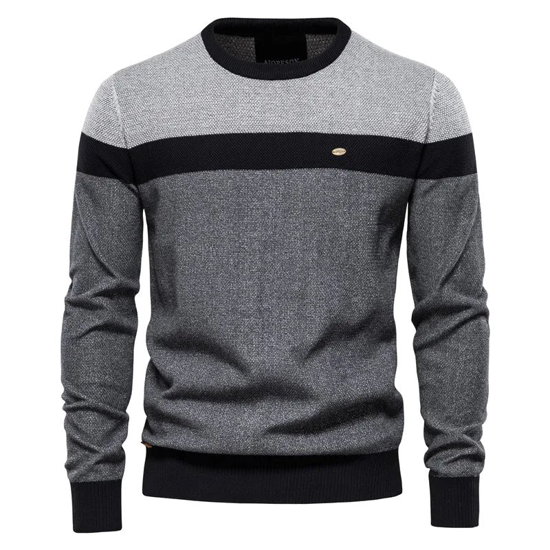 Lars | Herren Pullover mit klassischem Schnitt, Softer Baumwoll-Pullover | Nomad NTS | Bruin