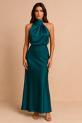 Lena | Damen Midikleid mit drapiertem Ausschnitt, elegantes Anlasskleid | Nomadnts | Nomadnts