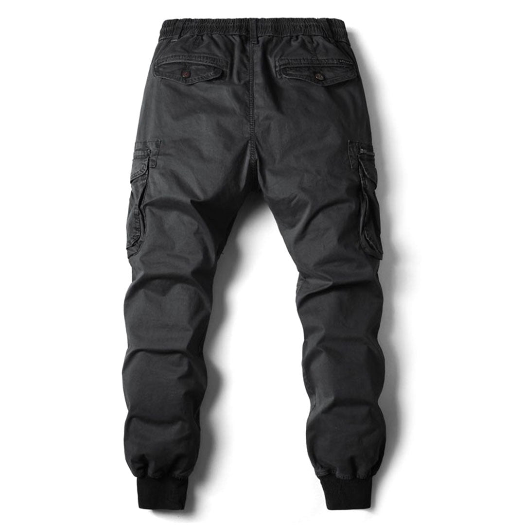 Leo | Herren Utility-Cargohose mit Stretch-Fit, funktionale Taschenhose | Nomadnts | Khaki