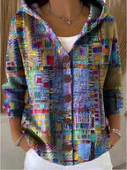 Loane | Damen Cardigan mit Knopfleiste und Kapuze, warmer Alltagspullover | Nomadnts | Nomadnts