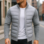 Logan | Herren-Steppjacke mit Wattierung, strukturierte Alltagsjacke | Nomadnts | Hellgrau