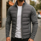 Logan | Herren-Steppjacke mit Wattierung, strukturierte Alltagsjacke | Nomadnts | Dunkelgrau