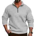Lorenz | Herren-Pullover mit Reißverschluss, Leichter Strickpullover | Nomad NTS | Black
