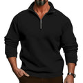Lorenz | Herren-Pullover mit Reißverschluss, Leichter Strickpullover | Nomad NTS | Dark grey