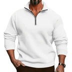 Lorenz | Herren-Pullover mit Reißverschluss, Leichter Strickpullover | Nomad NTS | Wine red